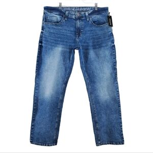 Buffalo David Bitton Jeans Men 34x30 Blue Evan-X Slim Straight Stretch (37x31.5)